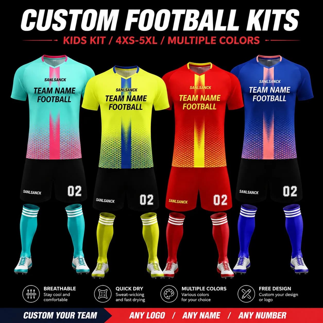 Pro-Vibe, Team Uniform, Custom Logo