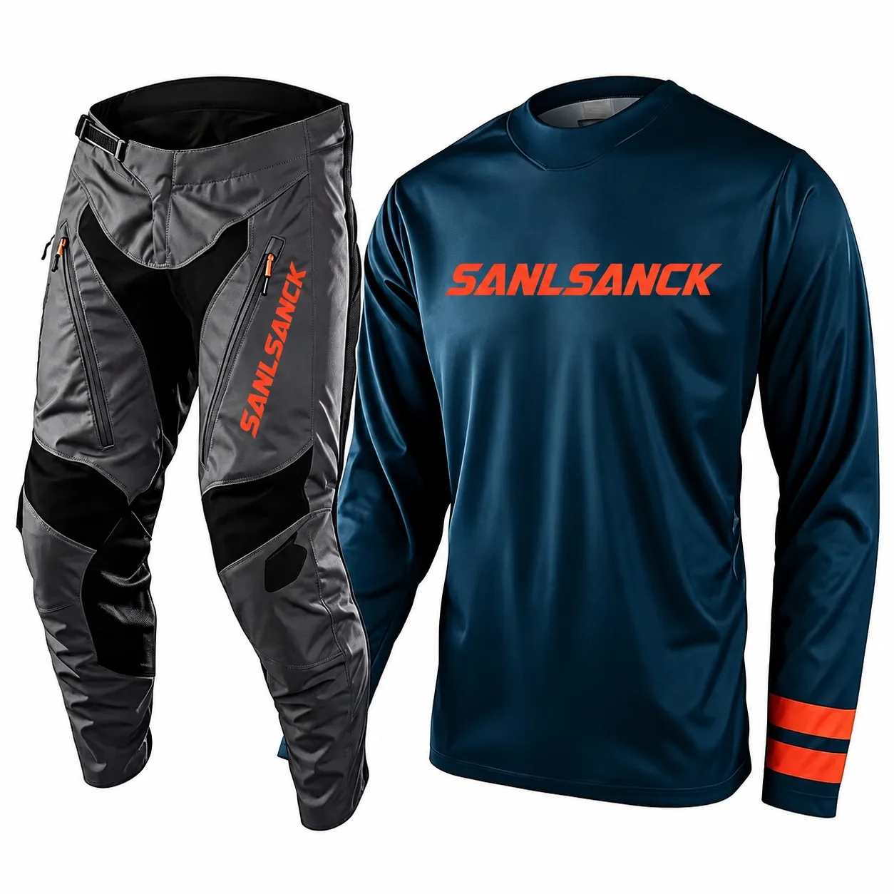 Aero-flow deep sea blue performance motocross jersey and pants