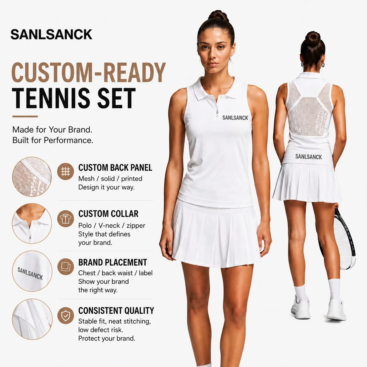 Elite Polo, Sleeveless, Team Ready