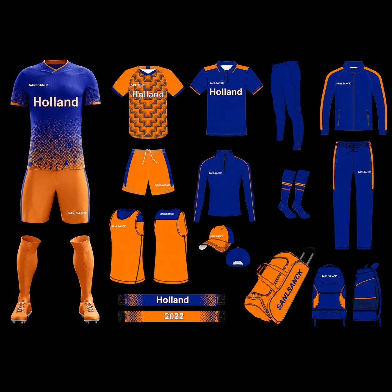 Holland 2022, Team Kit, Orange/Blue
