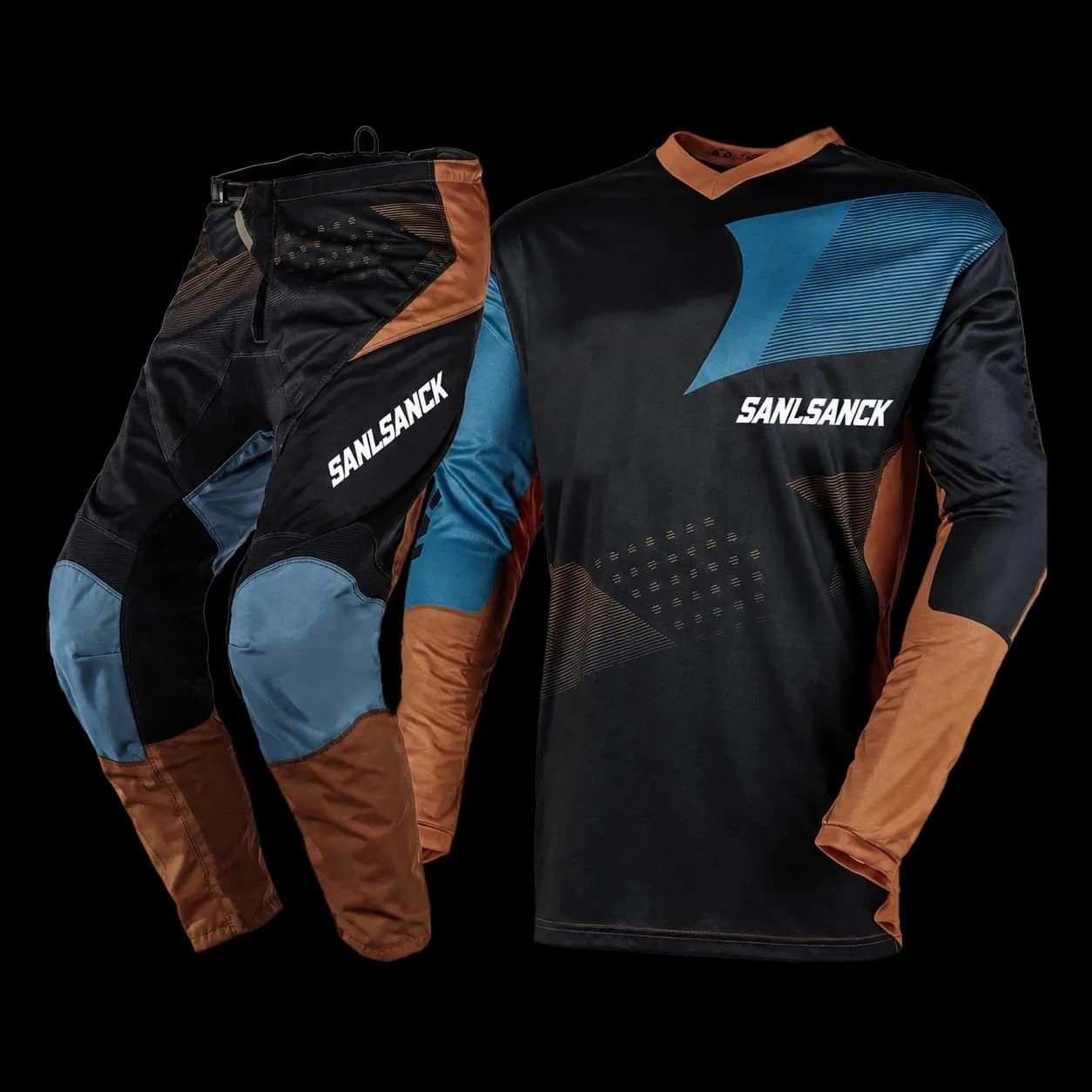 Women's pink black and white off-road motorcycle jersey and riding pants gear set